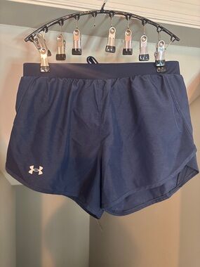 Under Armour Navy Athletic Running Shorts for Women